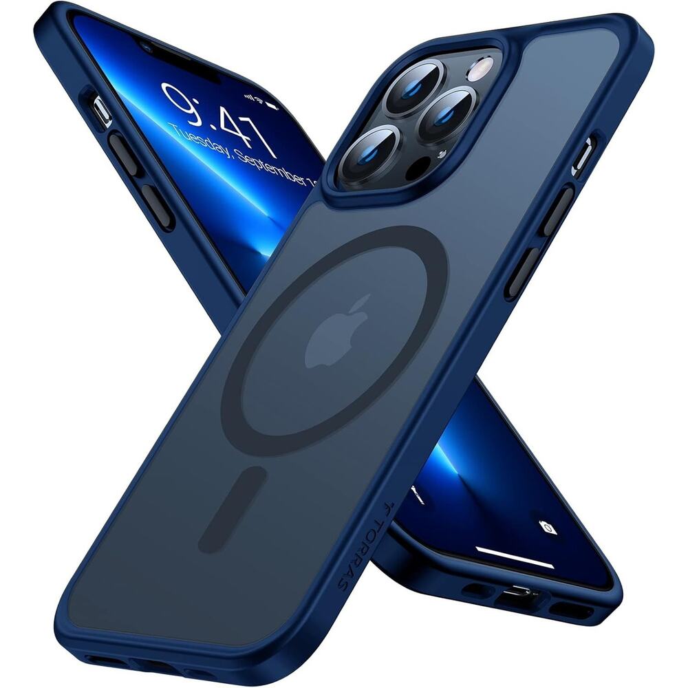 TORRAS iPhone 13 Pro Max Case MagSafe Military Grade Drop Magnetic Blue